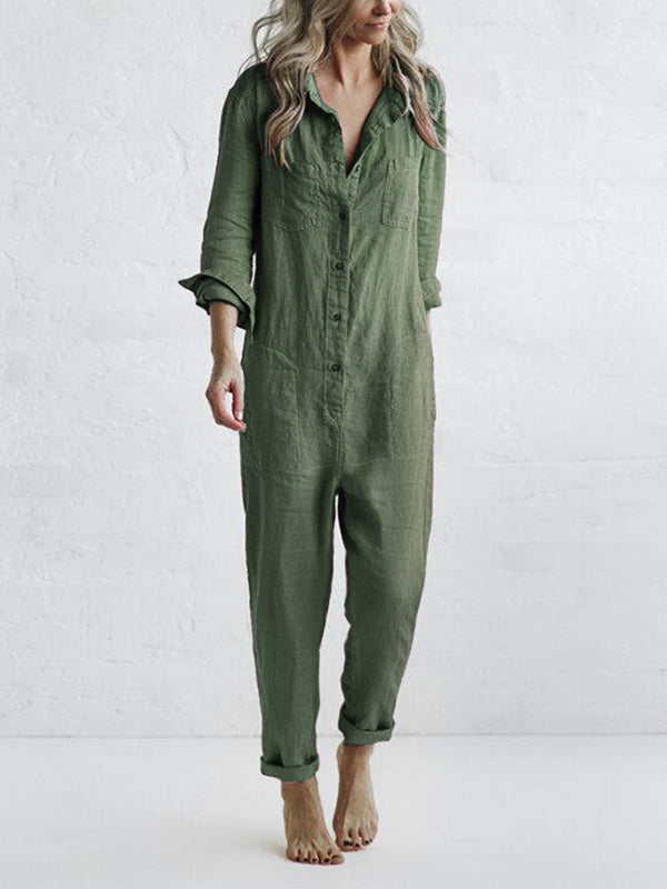 Jumpsuit met lange mouwen