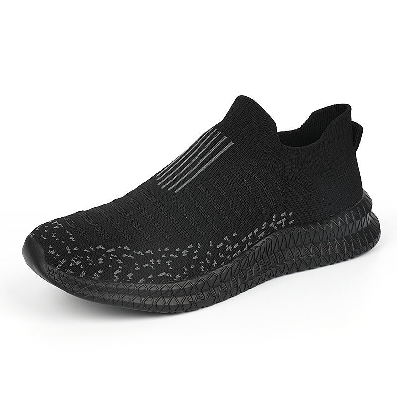 Slipvaste herensneakers van stof modern grafietblauw - model Dorian