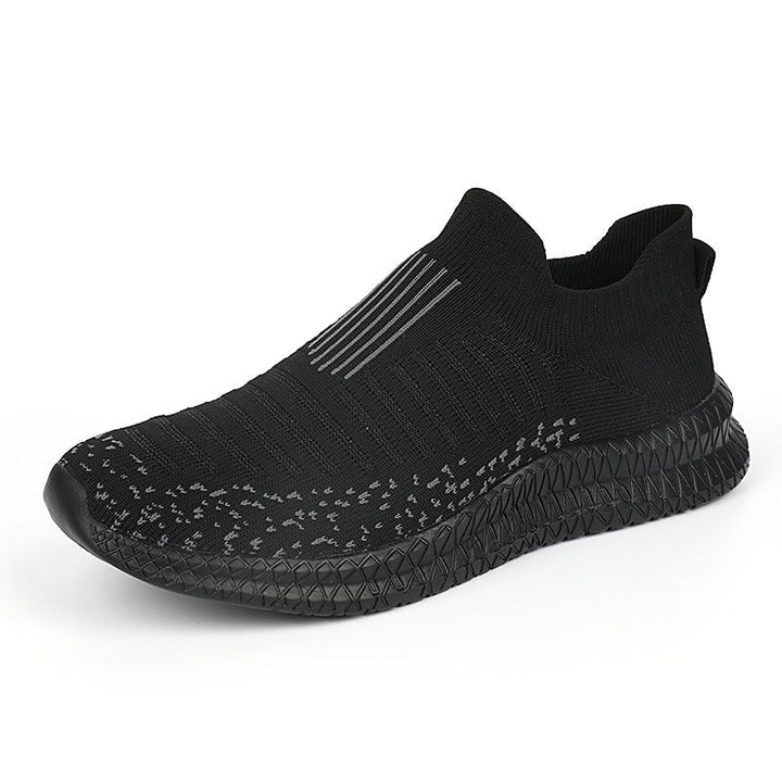 Slipvaste herensneakers van stof modern grafietblauw - model Dorian