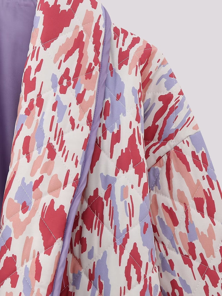 Gewatteerd damesjack met print - Erika