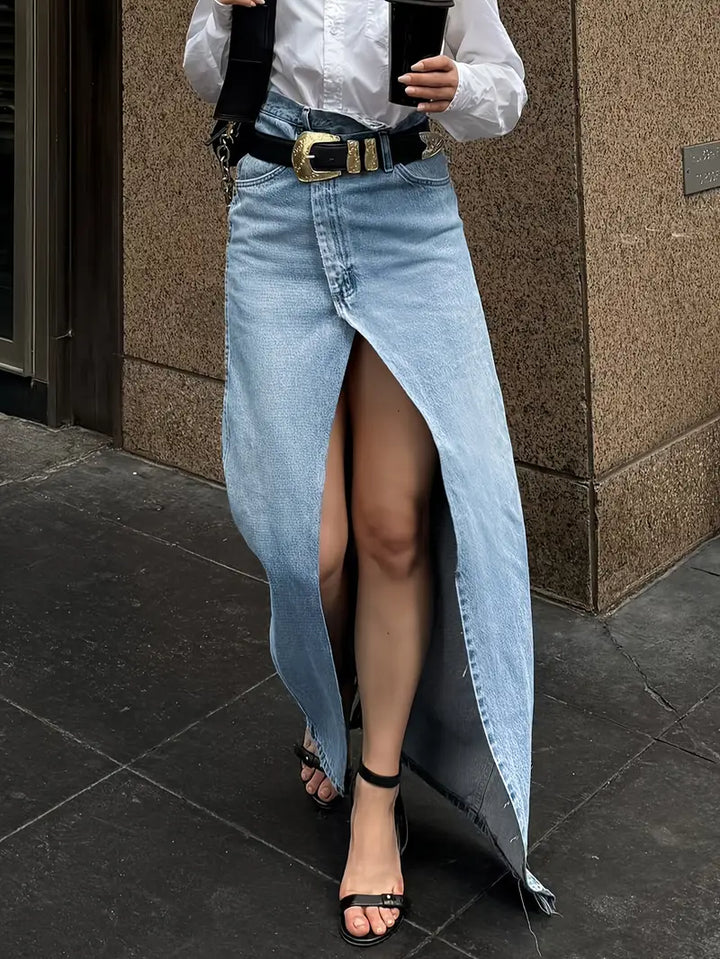 Modieuze denim rok voor dames, perfect voor een casual en trendy look