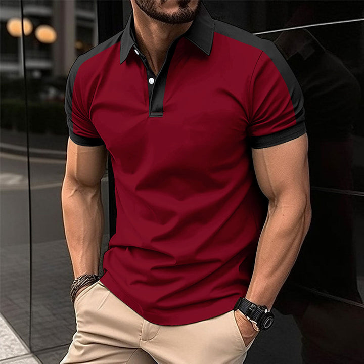 Heren business shirt met korte mouwen Zomerse casual polo