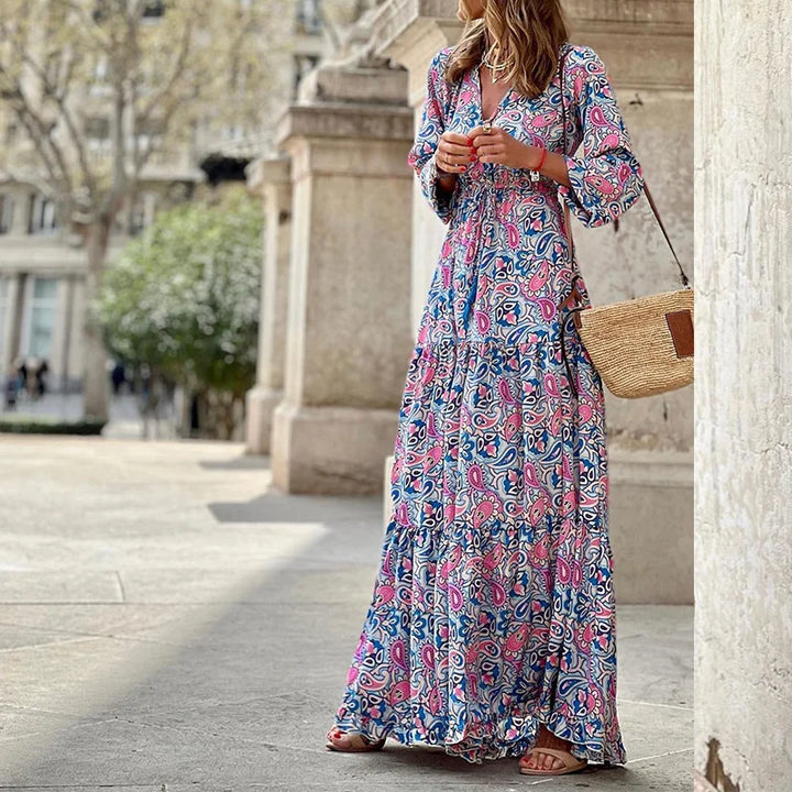 Amara Boheemse Paisley Maxi Dress