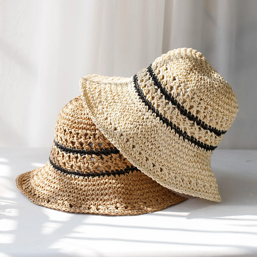 Geweven mode perfecte zomer hoeden