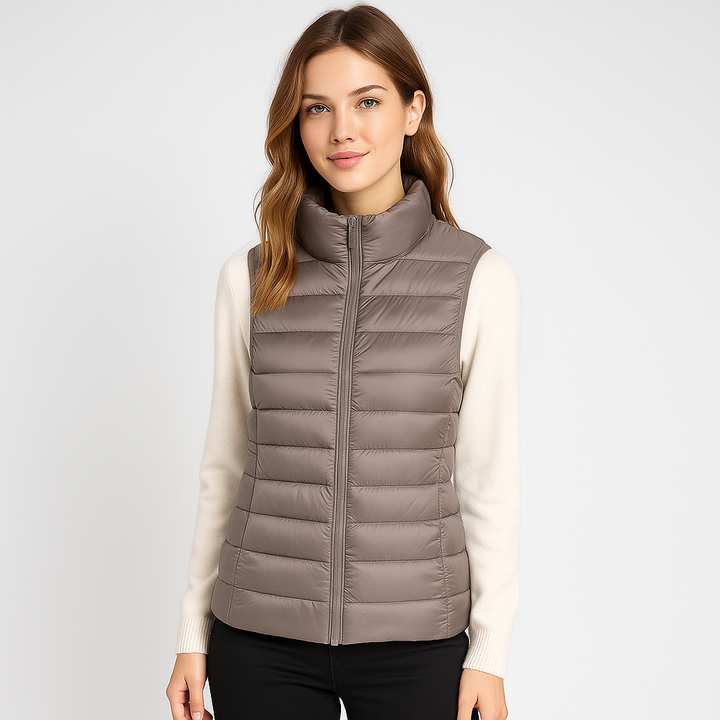 Lichtgewicht en elegant gewatteerd damesgilet - Thalinne