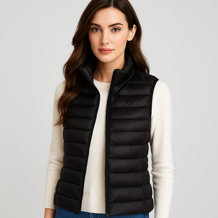 Lichtgewicht en elegant gewatteerd damesgilet - Thalinne