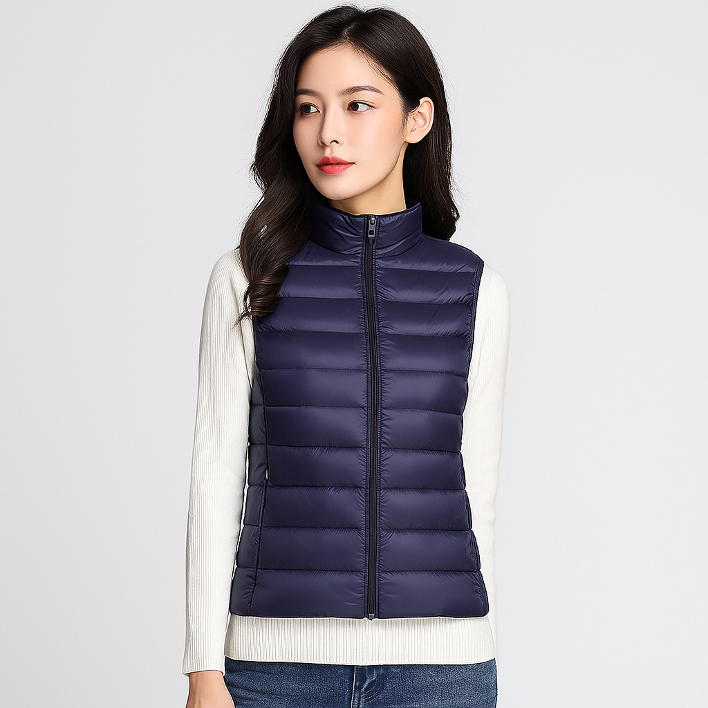 Lichtgewicht en elegant gewatteerd damesgilet - Thalinne