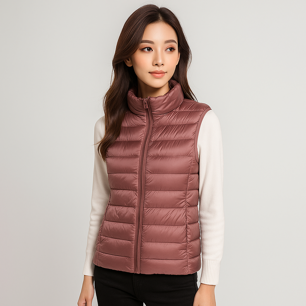 Lichtgewicht en elegant gewatteerd damesgilet - Thalinne