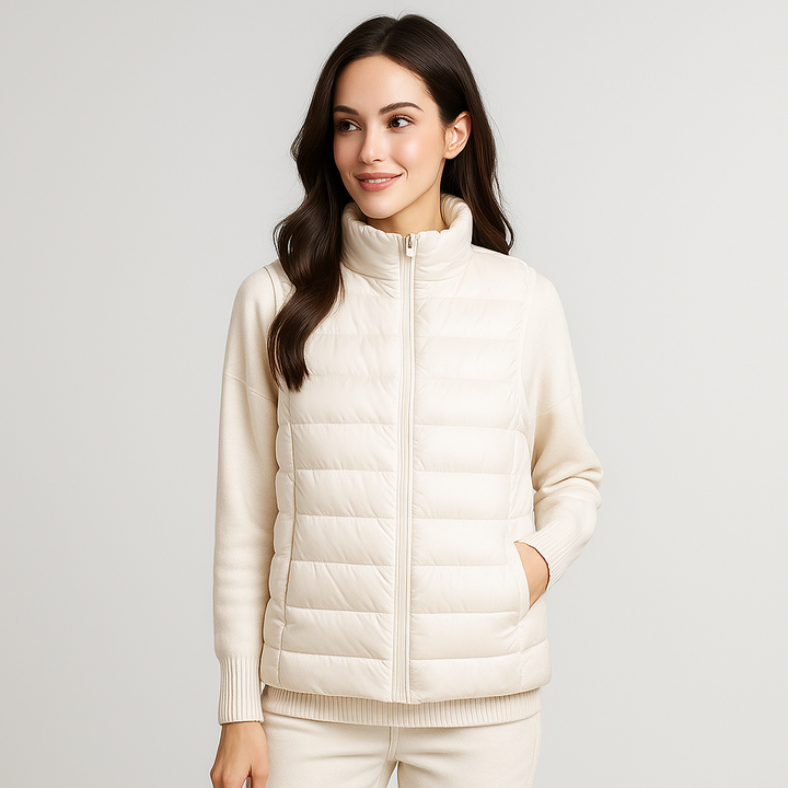 Lichtgewicht en elegant gewatteerd damesgilet - Thalinne