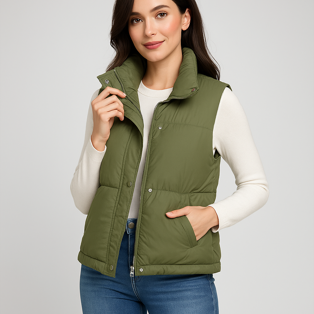 Gewatteerd casual gilet voor dames - Norenne