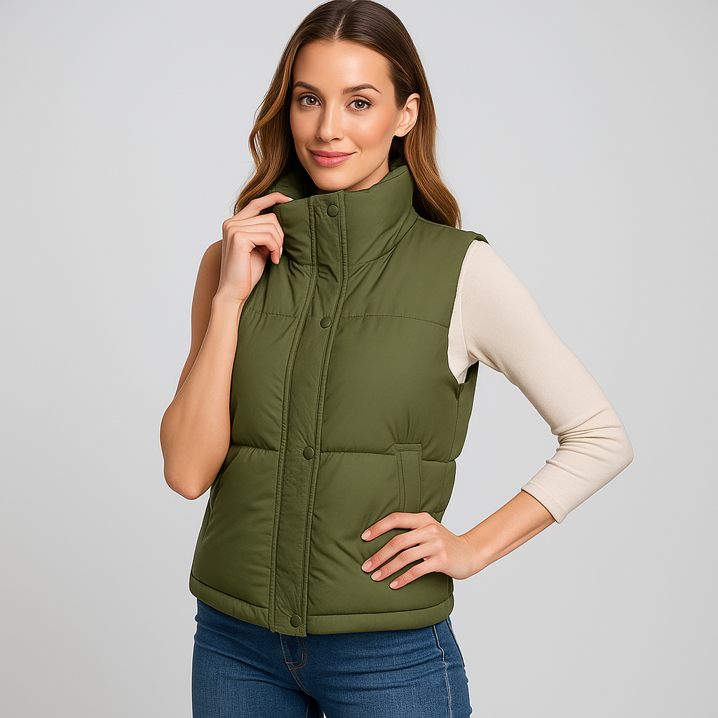 Gewatteerd casual gilet voor dames - Norenne