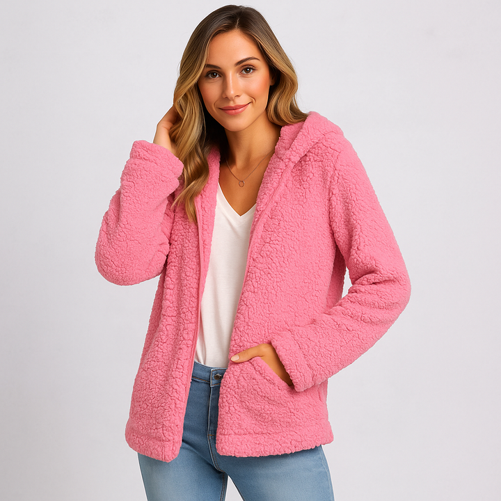 Fleecejack met capuchon voor dames - Yverine