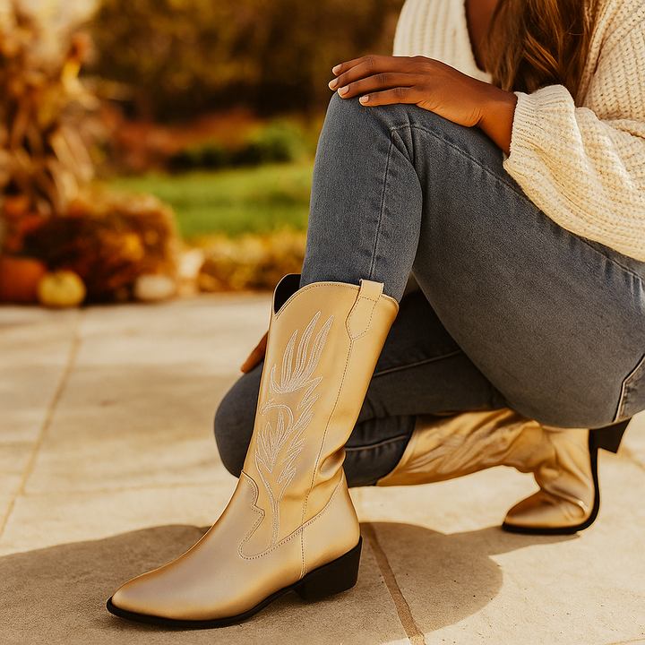 Dames cowboylaarzen met western borduursel - Marisela