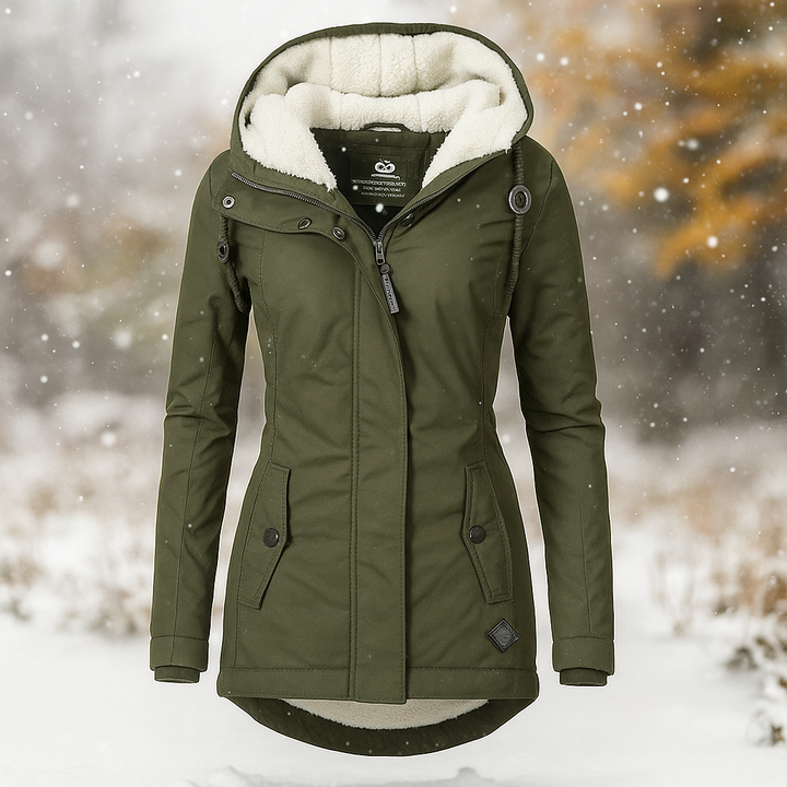 Gewatteerde winterjas met warme voering - Stephanie