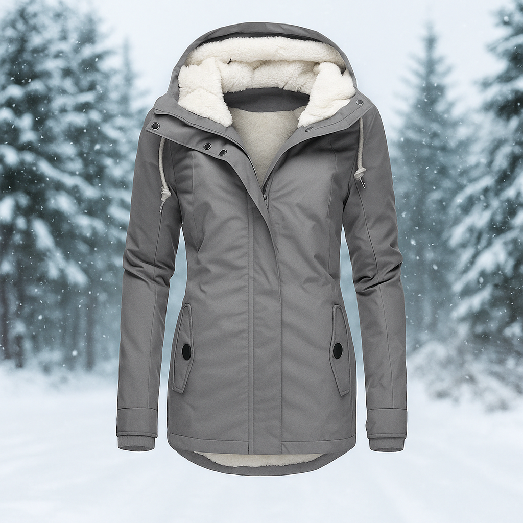 Gewatteerde winterjas met warme voering - Stephanie