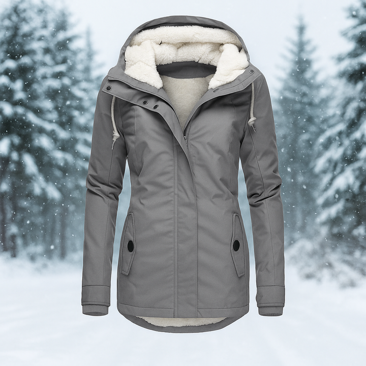 Gewatteerde winterjas met warme voering - Stephanie