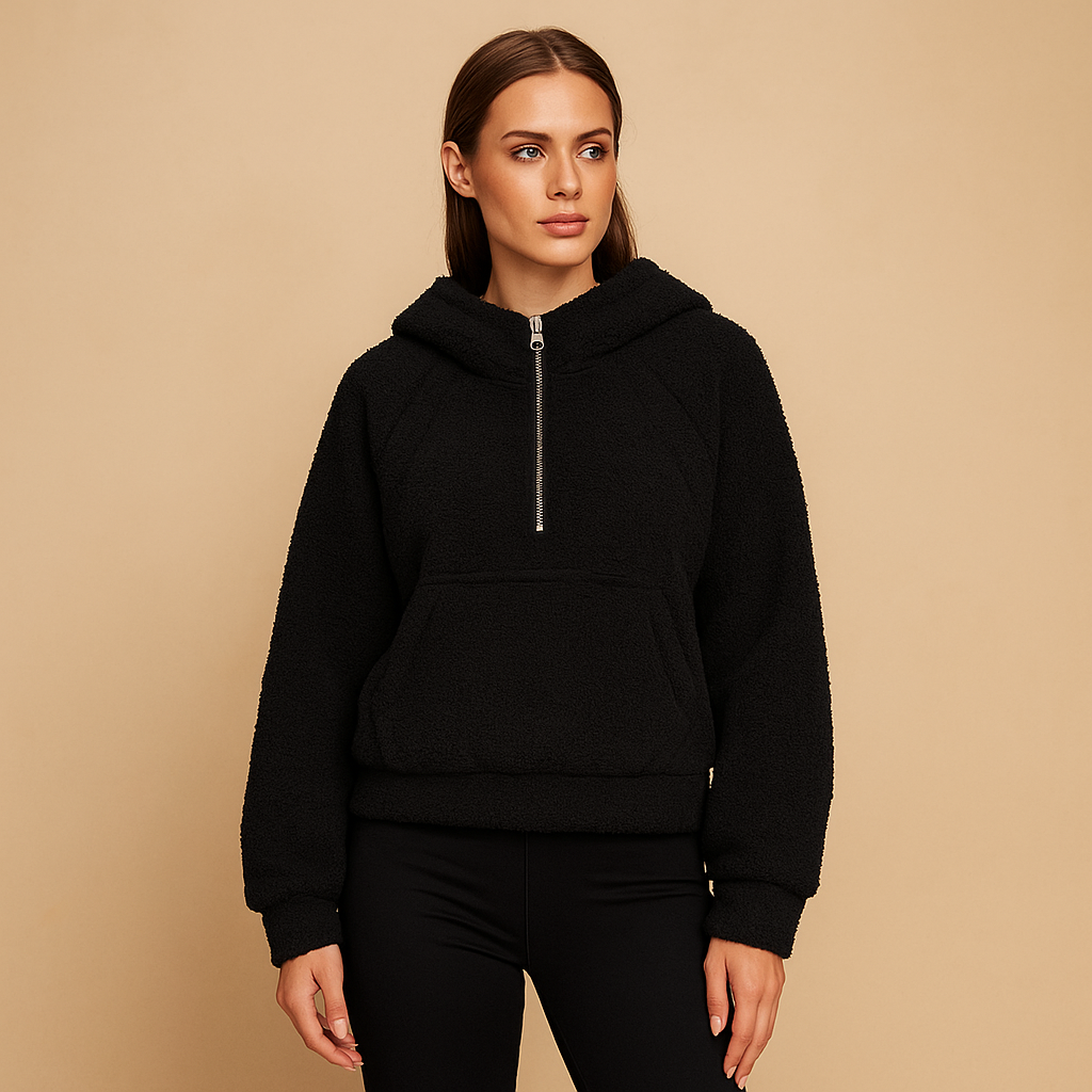 Fleece sweatshirt met capuchon voor dames - Elira