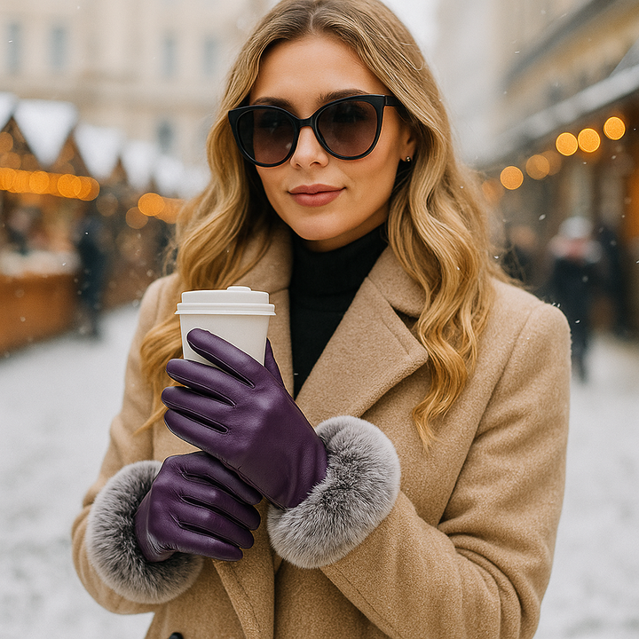 Elegante dameswinterhandschoenen met zachte afwerking - Eline