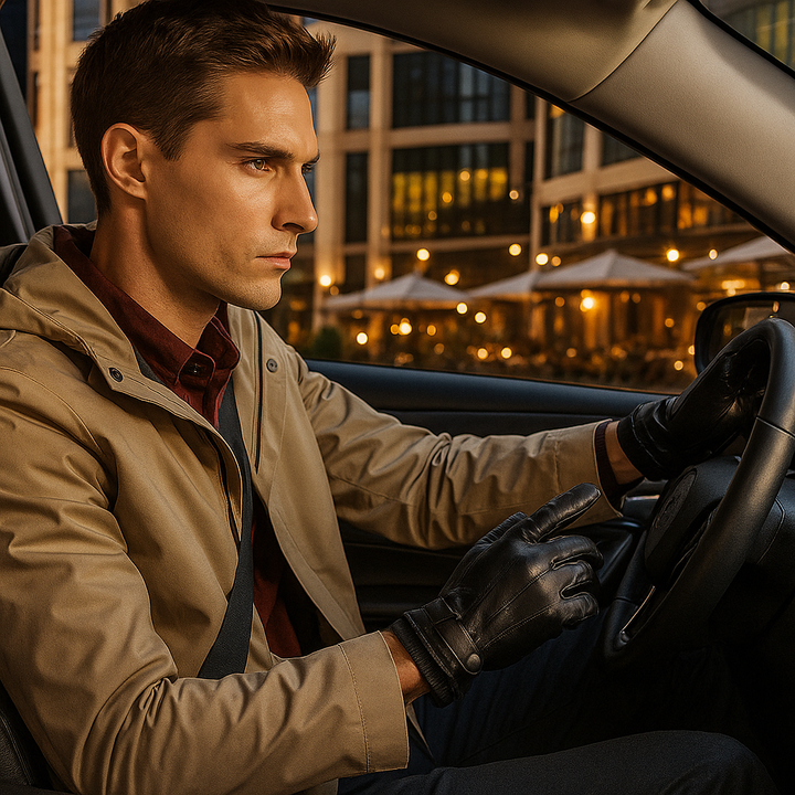 Stijlvolle leren handschoenen voor heren met precieze pasvorm - Markus