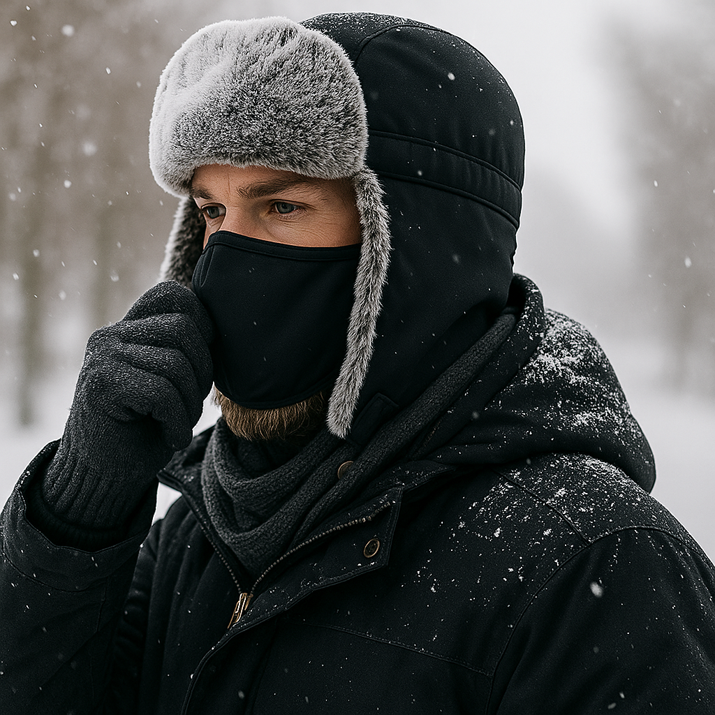 Gewatteerde muts met effect voor heren - Kaelen