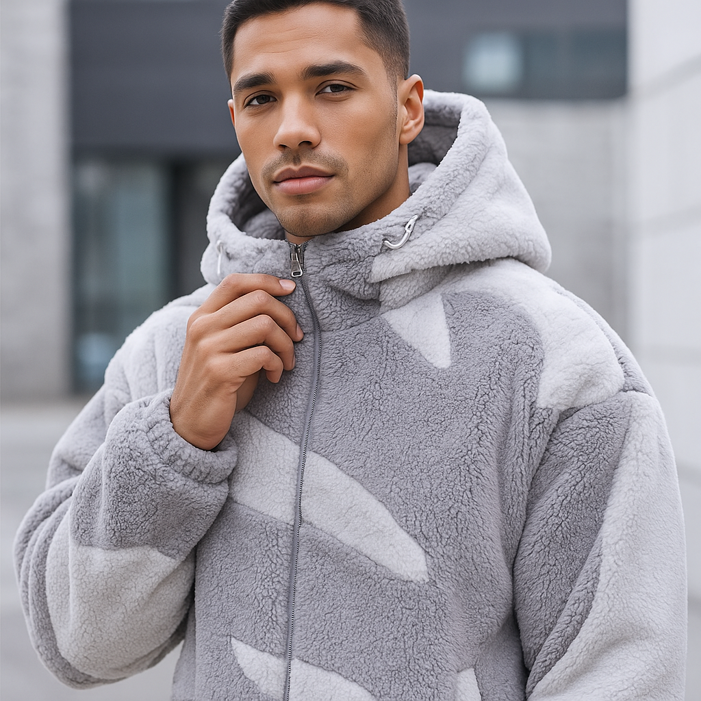 Herenjas met pluche structuur - Daren