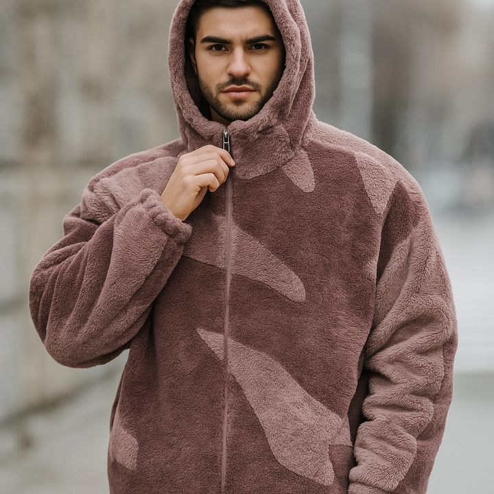 Herenjas met pluche structuur - Daren