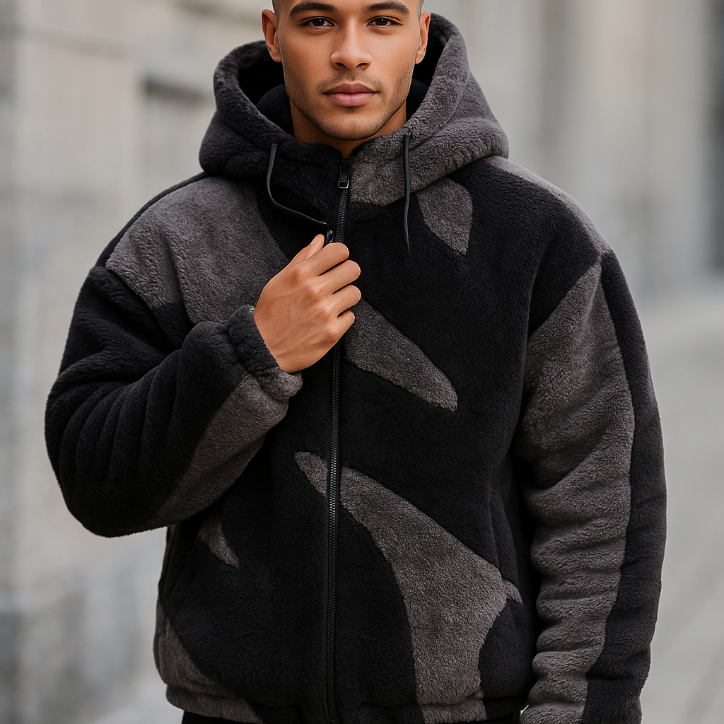 Herenjas met pluche structuur - Daren