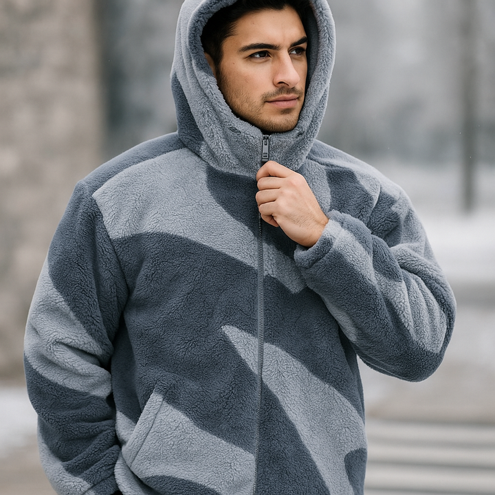 Herenjas met pluche structuur - Daren