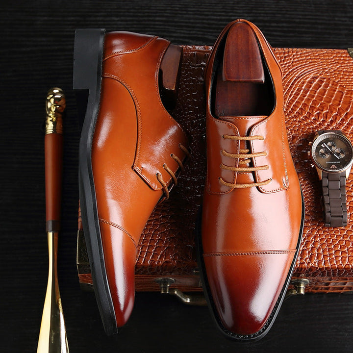 Leren herenschoenen met elegante vetersluiting - Viktor