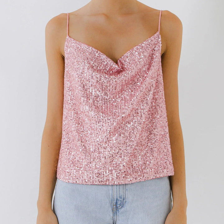 Damestop met lichtgevende pailletten - Nerya