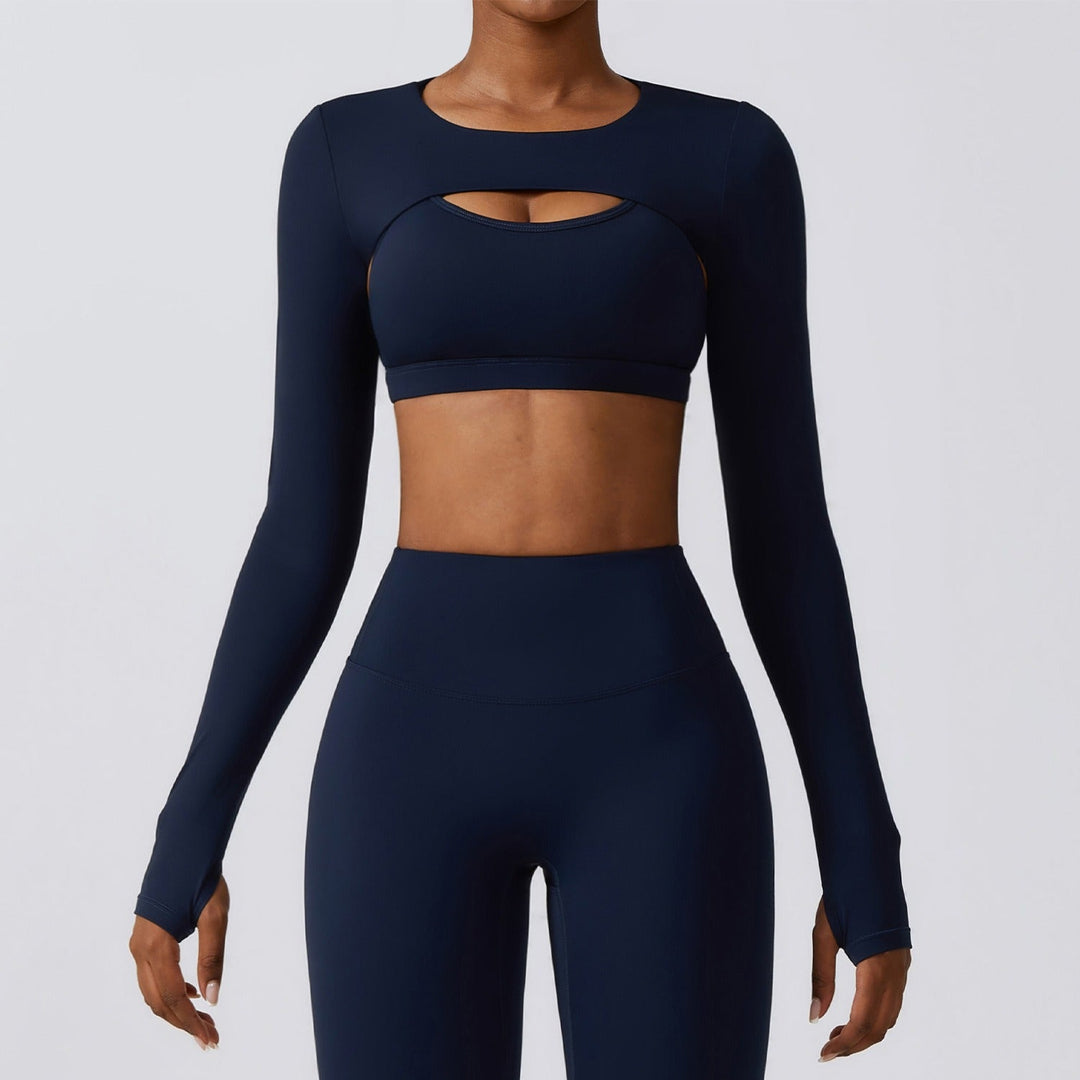 Dames-set in compressief lycra met uitgesneden ontwerp - Amanda