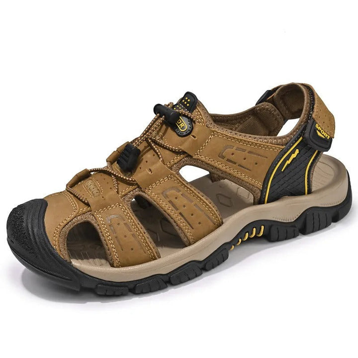 Heren outdoor sandalen bruin ademend leer - Dakar