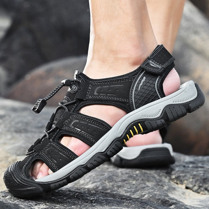 Heren outdoor sandalen bruin ademend leer - Dakar
