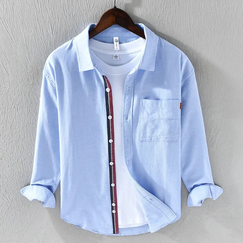 Heren casual katoenen oxford overhemd - Mateo