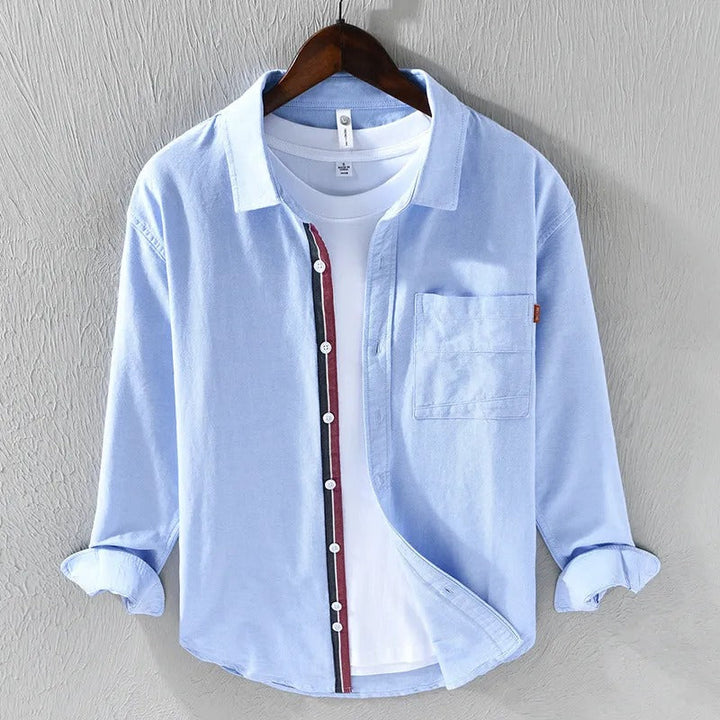 Heren casual katoenen oxford overhemd - Mateo