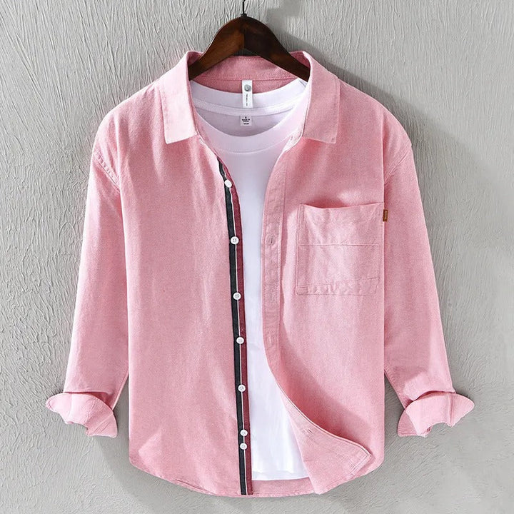 Heren casual katoenen oxford overhemd - Mateo