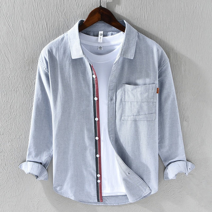Heren casual katoenen oxford overhemd - Mateo