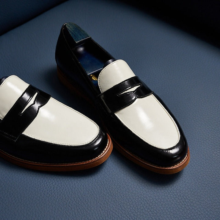 Heren bruine klassieke stijl echt leren loafers - Whitmore