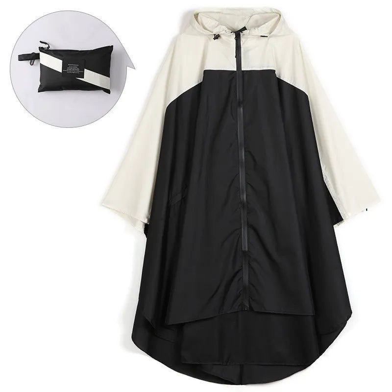 Draagbare unisex waterdichte poncho met capuchon