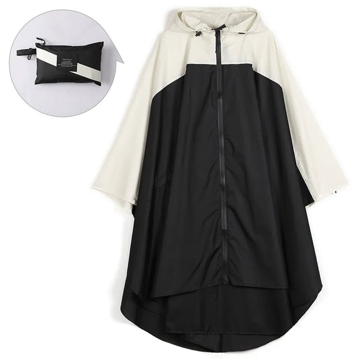 Draagbare unisex waterdichte poncho met capuchon