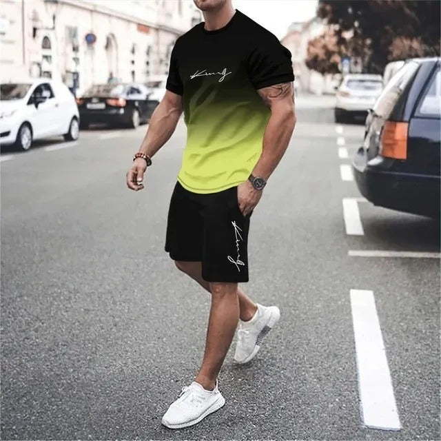 Sportief herensetje in moderne urban stijl ademende stof - Mauro