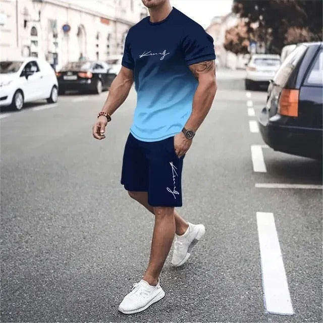 Sportief herensetje in moderne urban stijl ademende stof - Mauro