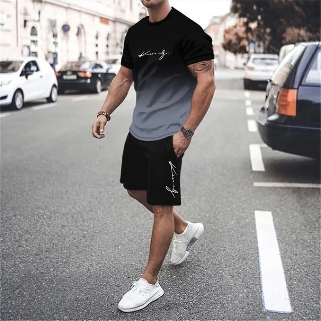 Sportief herensetje in moderne urban stijl ademende stof - Mauro
