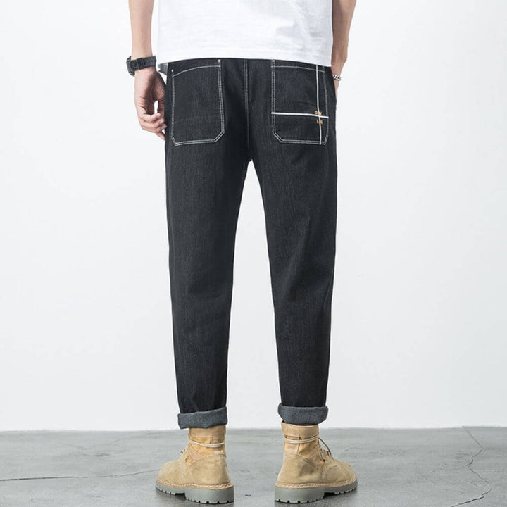 Rechte denim herenbroek - Leonidas