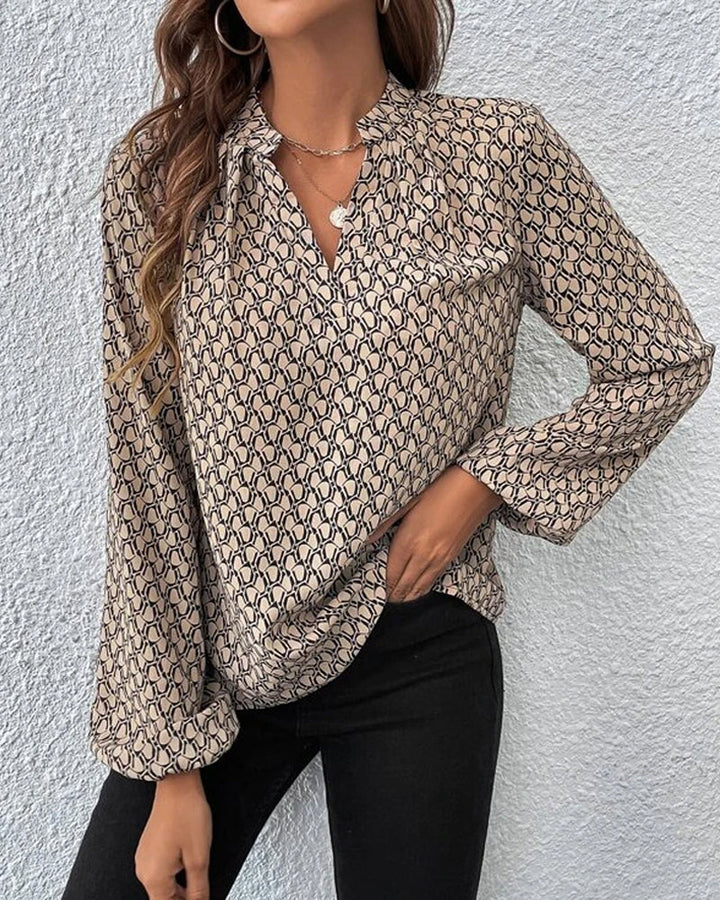 Elyna - Elegante blouse met print