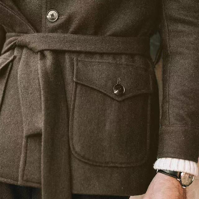 Heren Premium Wollen Jas - Leandro