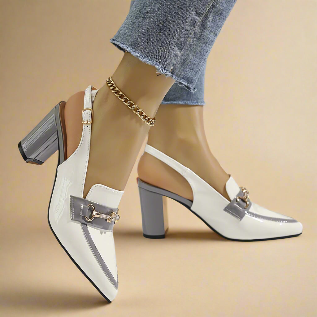 Slingback blokhak - Millie