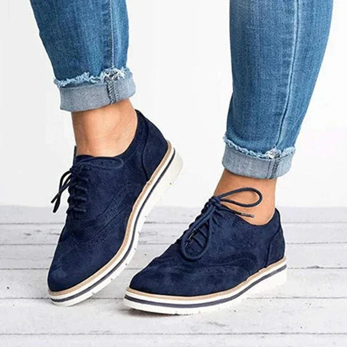 Elegante leren veterschoenen - Alisa