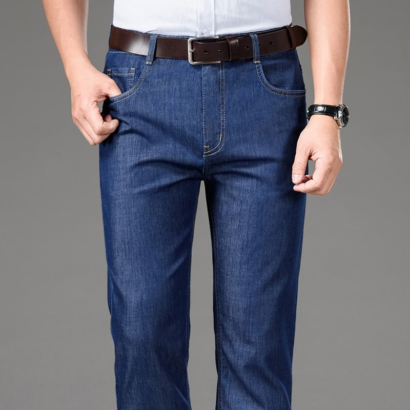 Rechte stretch katoenen herenjeans - Mateo