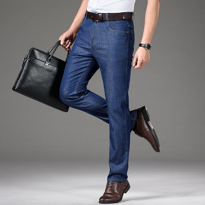 Rechte stretch katoenen herenjeans - Mateo